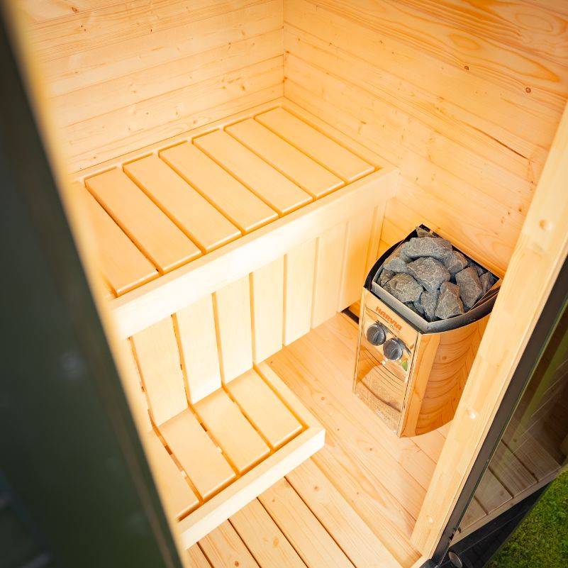Celsium Wellness Micro Sauna | 1-2 Person Outdoor Traditional Sauna