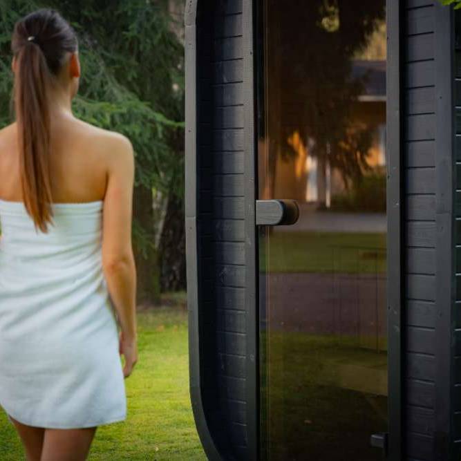 Celsium Wellness Micro Sauna | 1-2 Person Outdoor Traditional Sauna