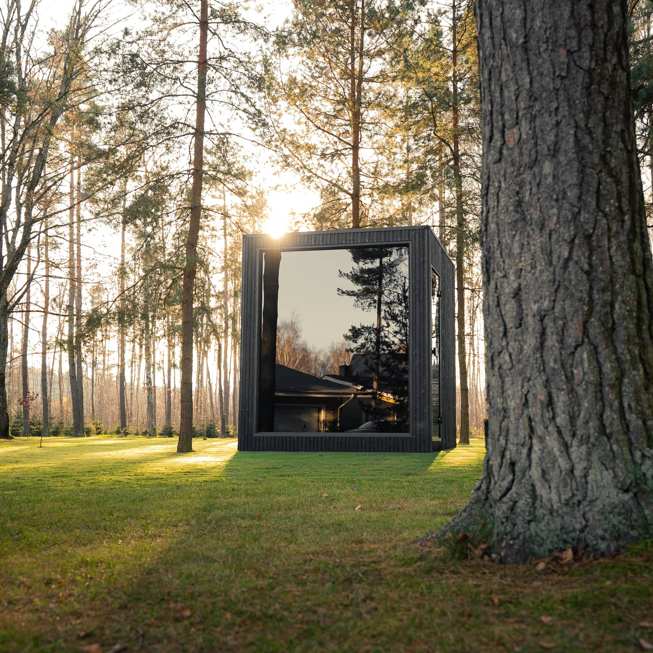 Celsium Wellness Jonas Classic 4 Person Square Traditional Sauna