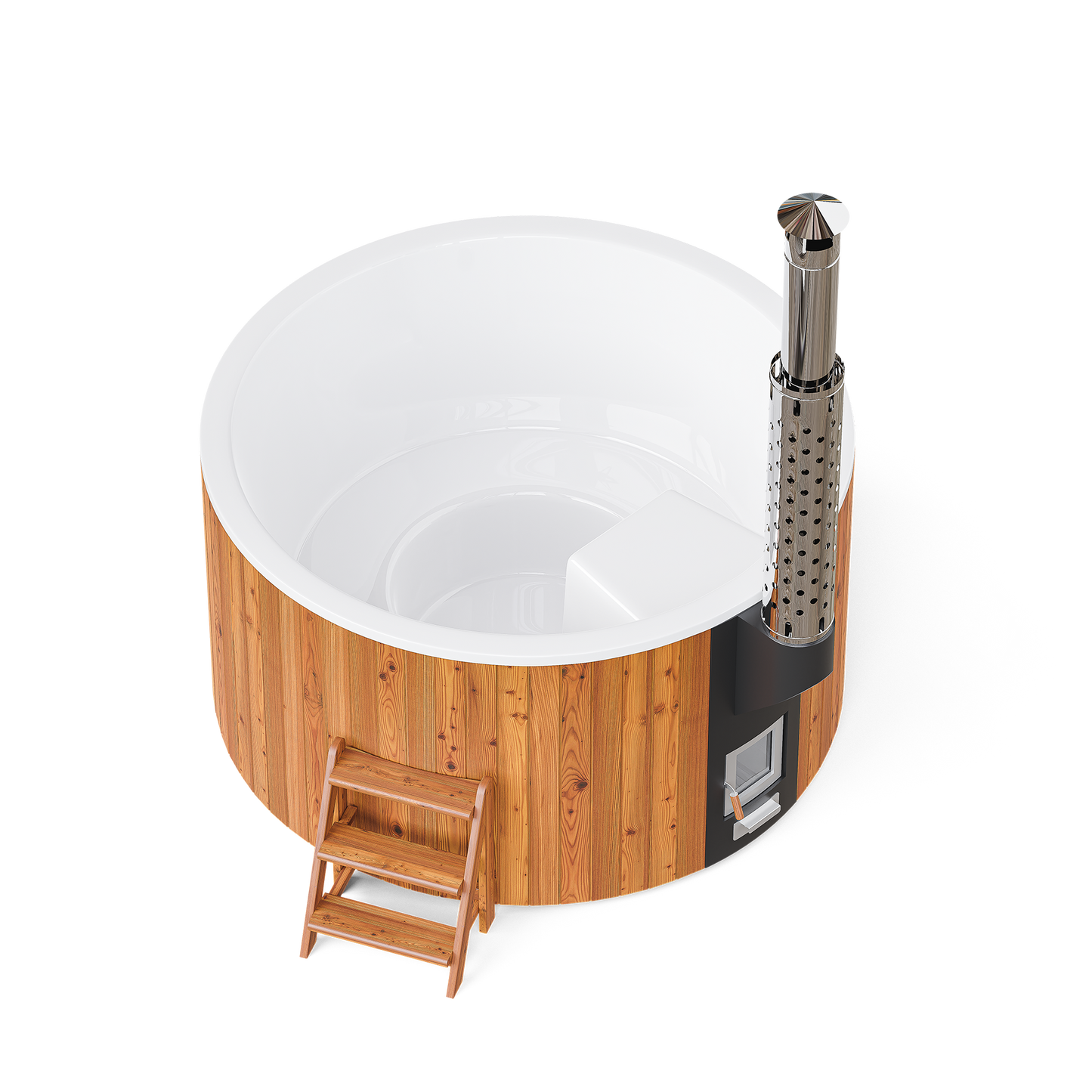 Polar Spa Elite 200 Wood Fired 35kW Stove 4-6 Person Hot Tub