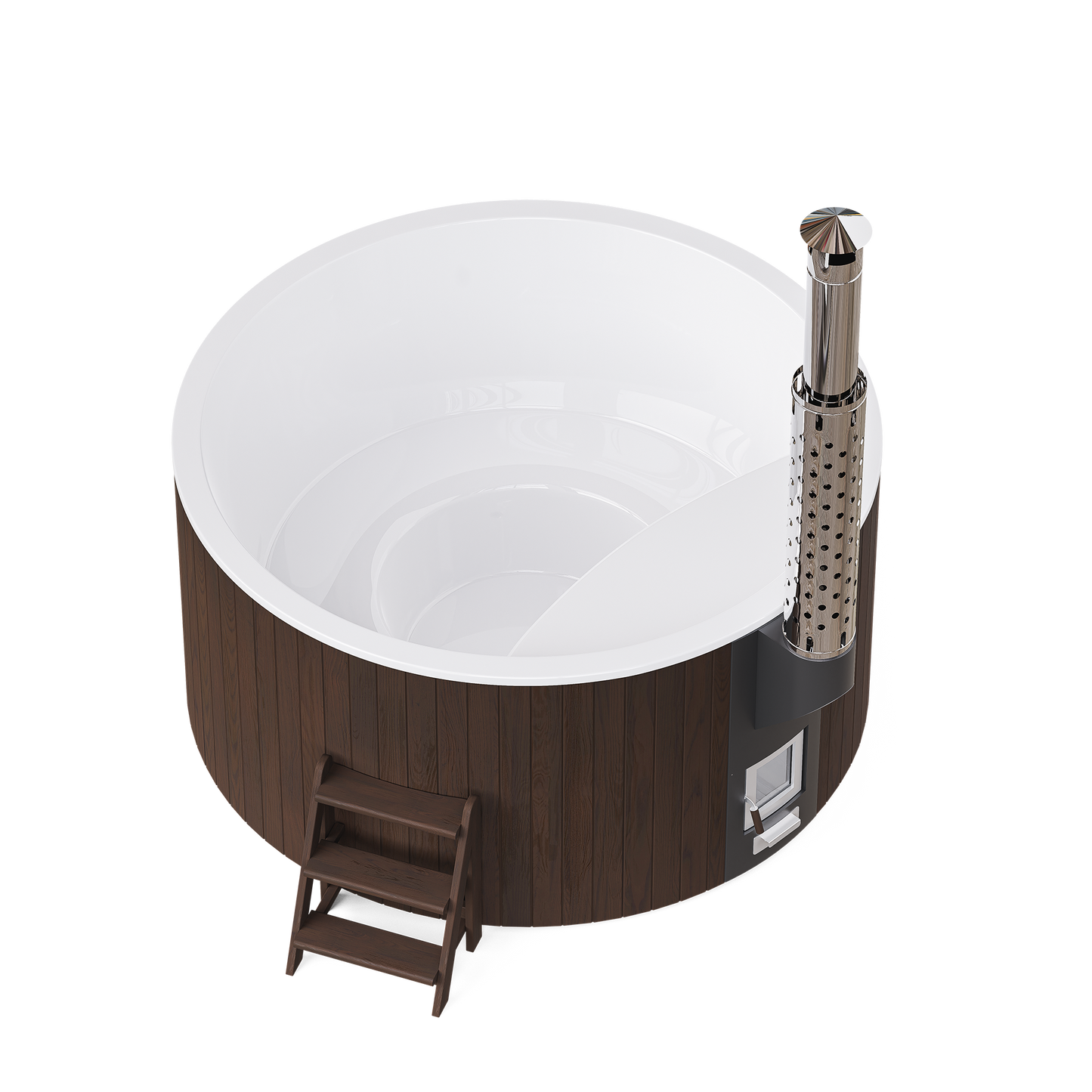 Polar Spa Elite 220 Wood Fired 35kW Stove 6-8 Person Hot Tub