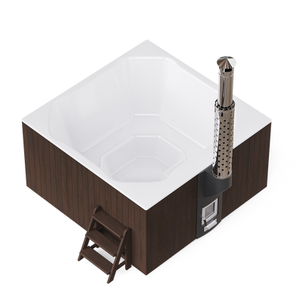 Polar Spa Elite Quattro 200 Wood Fired 35kW Stove 6-8 Person Hot Tub