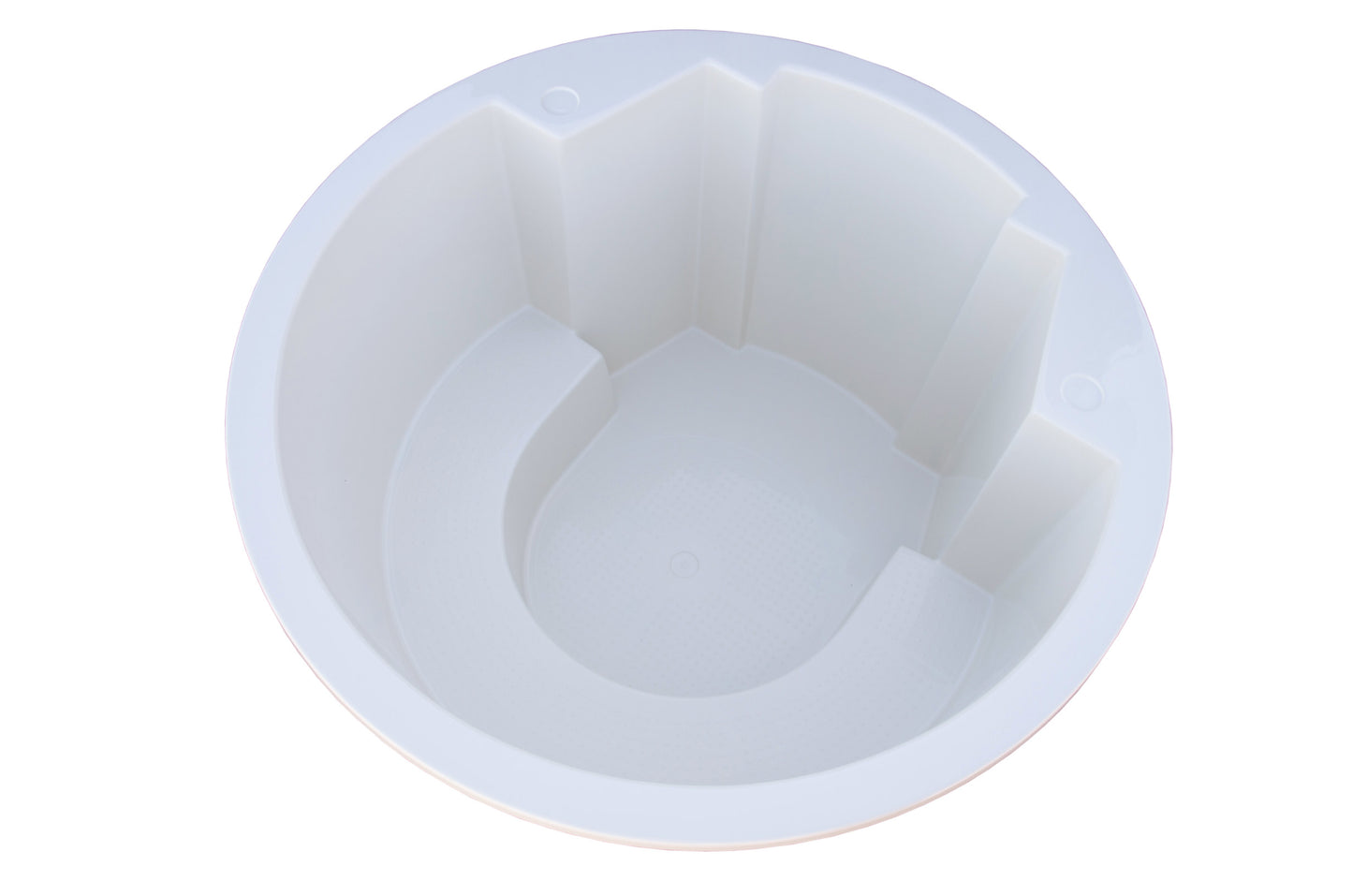 Round Hot Tub Fibreglass Liner | Built in, Decking Hot Tub 4 Person 1.8m | Wood Fired or Electric Heater