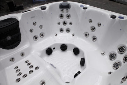 Nova 4-6 Person Hot Tub 32 Amp | Bluetooth Speakers, Ozone Water Care, 59 Jets, Lounger