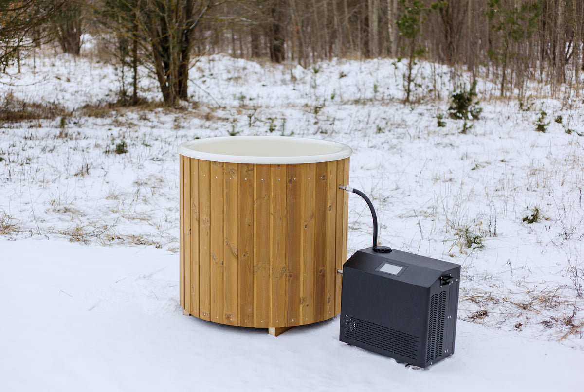 Fibreglass Wooden Ice bath | 1 Person Recovery Cold Plunge