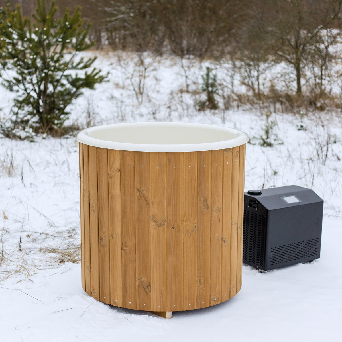 Fibreglass Wooden Ice bath | 1 Person Recovery Cold Plunge