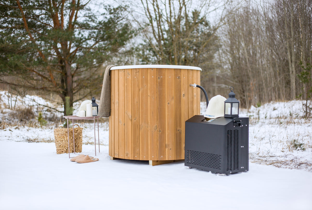 Fibreglass Wooden Ice bath | 1 Person Recovery Cold Plunge