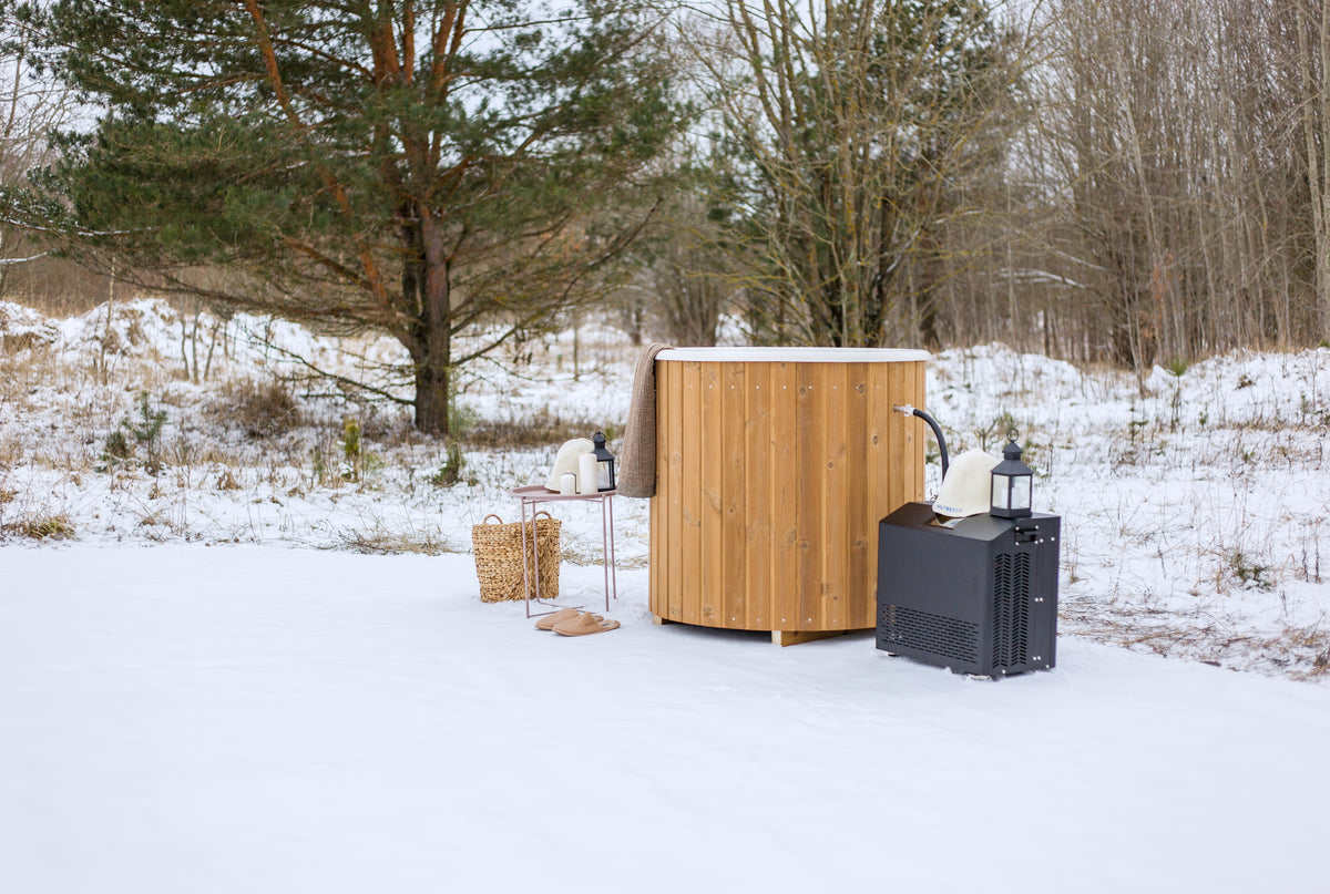 Fibreglass Wooden Ice bath | 1 Person Recovery Cold Plunge