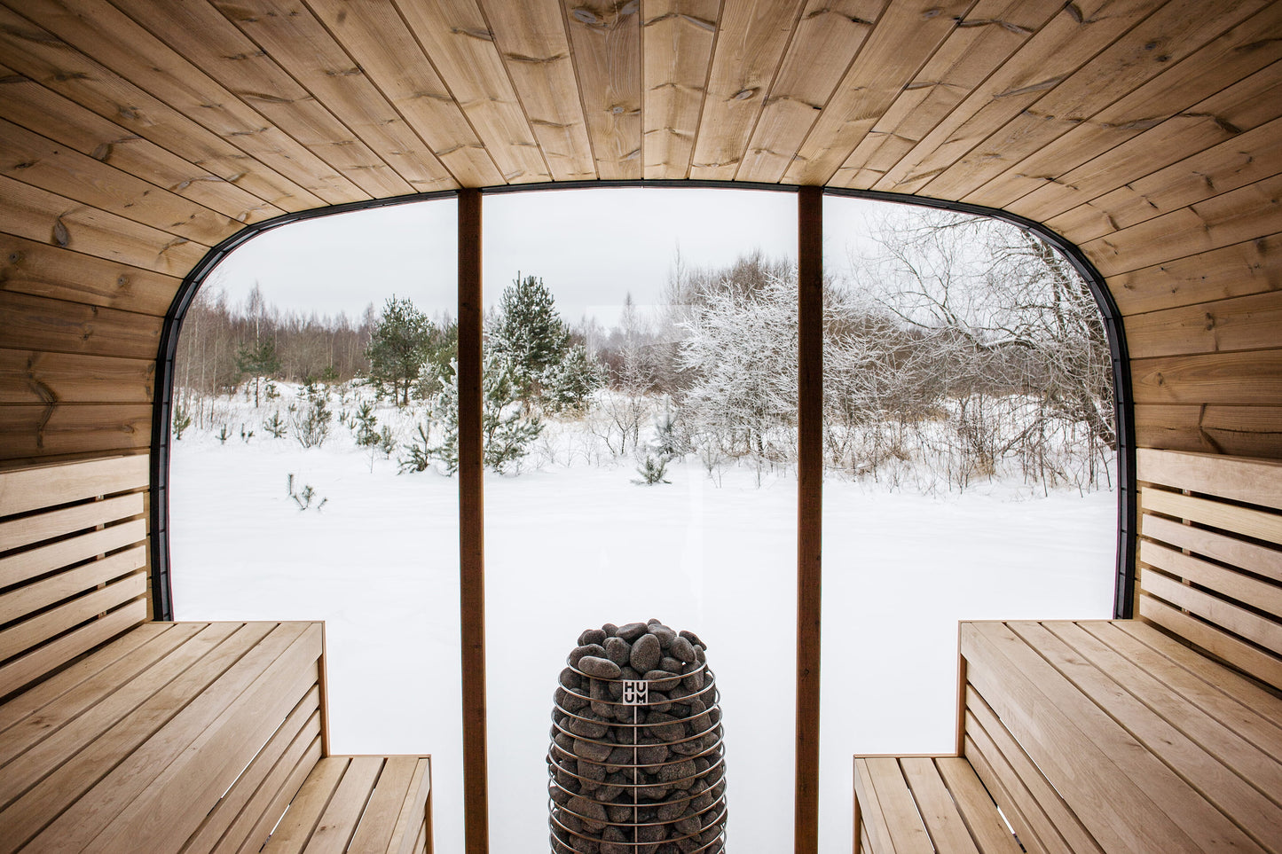 Vision Oval Black Sauna | Wood Fired or Electric Premium Outdoor Sauna