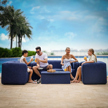 Wave Inflatable Outdoor Sofa Furniture | 3 Piece Furniture Set Chair and Sofa