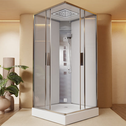 Jaquar Oasis Steam and Shower Cabin With Bluetooth and Chromotherapy