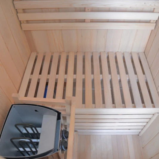 Inside Tidal 1 Person Indoor Traditional Sauna