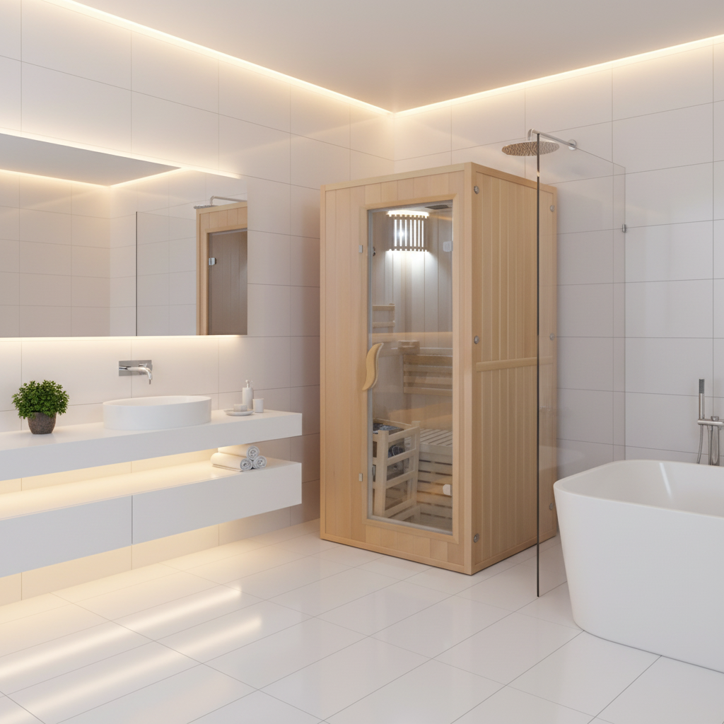 Tidal Wave Mono Indoor Plug and Play 1 Person Traditional Sauna