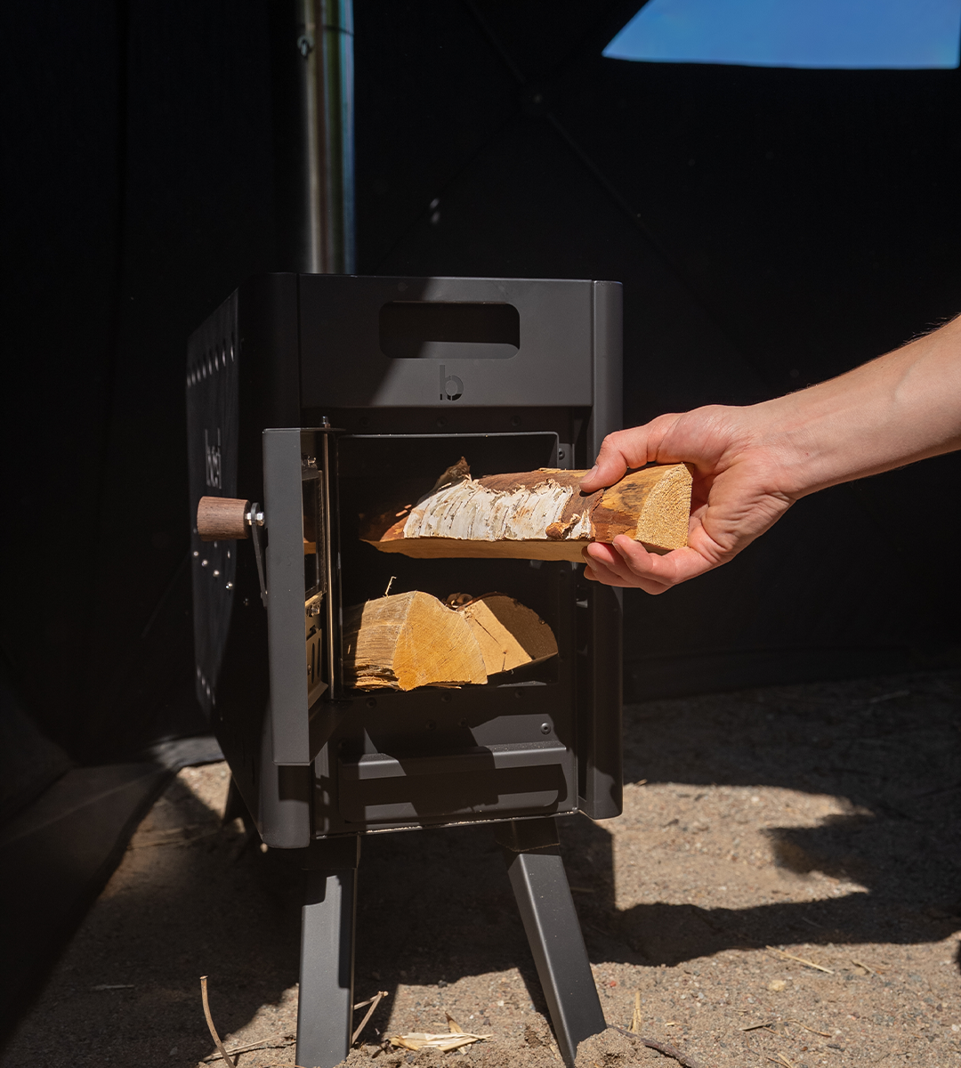 Bast Näver Basic Portable Sauna Tent | 4–6 Person Pop-Up Outdoor Sauna with Wood Stove