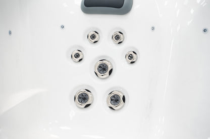 Solace Trio 2-3 Person Hot Tub 13 Amp | Bluetooth Speakers, Ozone Water Care, 26 Jets, Lounger