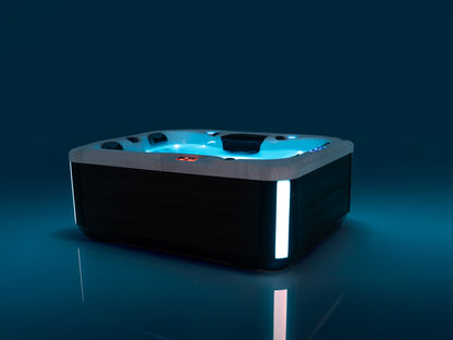 Solace Trio 2-3 Person Hot Tub 13 Amp | Bluetooth Speakers, Ozone Water Care, 26 Jets, Lounger