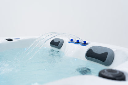 Solace Trio 2-3 Person Hot Tub 13 Amp | Bluetooth Speakers, Ozone Water Care, 26 Jets, Lounger