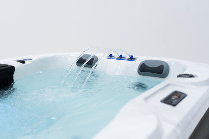 Solace Trio 2-3 Person Hot Tub 13 Amp | Bluetooth Speakers, Ozone Water Care, 26 Jets, Lounger