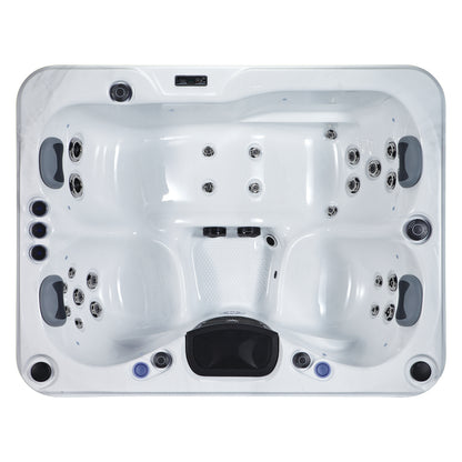 Solace Trio 2-3 Person Hot Tub 13 Amp | Bluetooth Speakers, Ozone Water Care, 26 Jets, Lounger