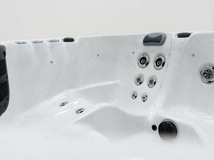 Mirage 4-5 Person Hot Tub 13 Amp | Bluetooth Speakers, Ozone Water Care, 27 Jets, 2 Loungers