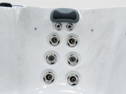 Mirage 4-5 Person Hot Tub 13 Amp | Bluetooth Speakers, Ozone Water Care, 27 Jets, 2 Loungers
