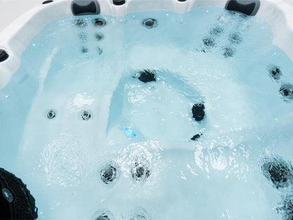 Mirage 4-5 Person Hot Tub 13 Amp | Bluetooth Speakers, Ozone Water Care, 27 Jets, 2 Loungers