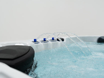 Mirage 4-5 Person Hot Tub 13 Amp | Bluetooth Speakers, Ozone Water Care, 27 Jets, 2 Loungers