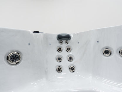 Mirage 4-5 Person Hot Tub 13 Amp | Bluetooth Speakers, Ozone Water Care, 27 Jets, 2 Loungers