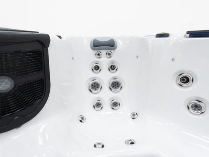 Aurora XL 6-7 Person Hot Tub 32 Amp | Bluetooth Speakers, Ozone Water Care, 59 Jets