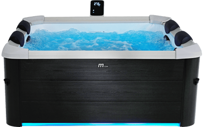 MSpa Oslo Plus 6 Person Rigid Wall Hot Tub with Hydro Jets, UVC, Ozone & LED | Plug and Play Hot Tub