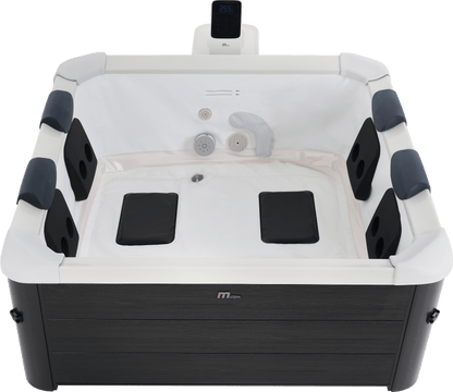 MSpa Oslo Plus 6 Person Rigid Wall Hot Tub with Hydro Jets, UVC, Ozone & LED | Plug and Play Hot Tub