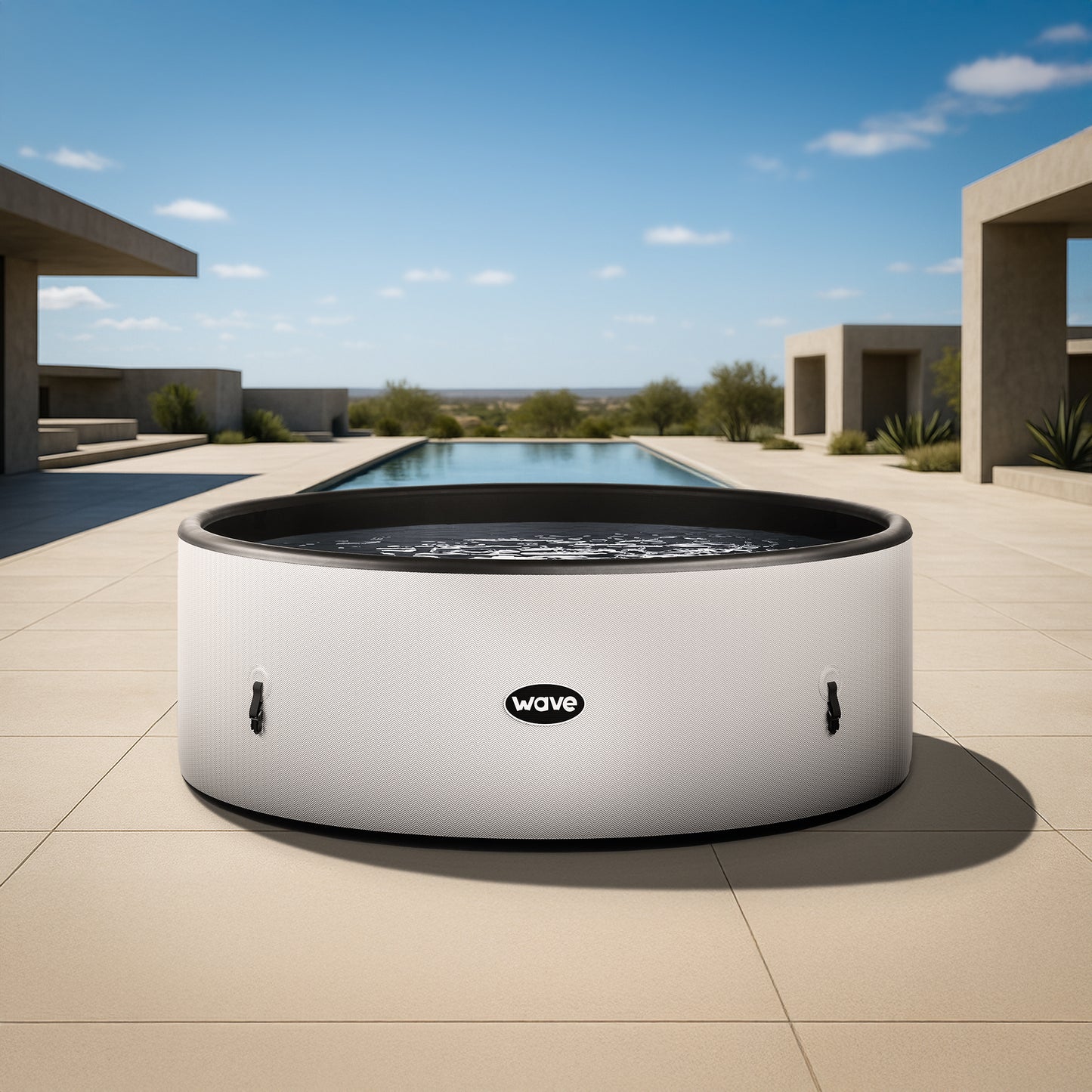 Wave Ontario 4-6 Person Round Drop Stitch Hot Tub