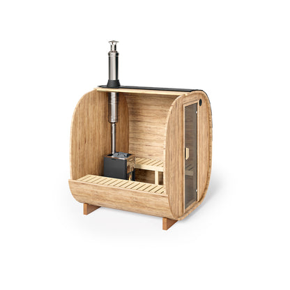 Cube Barrel Sauna 3-4 Person 2m | Customisable Barrel Sauna Wood-Fired or Electric