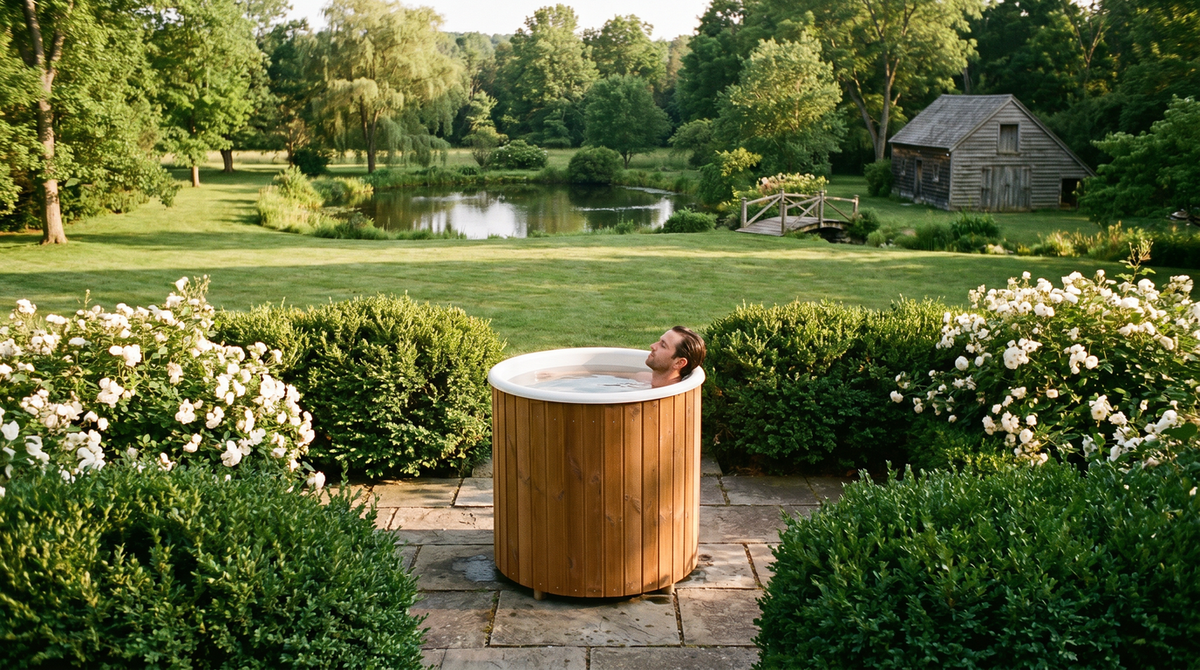 Fibreglass Wooden Ice bath | 1 Person Recovery Cold Plunge