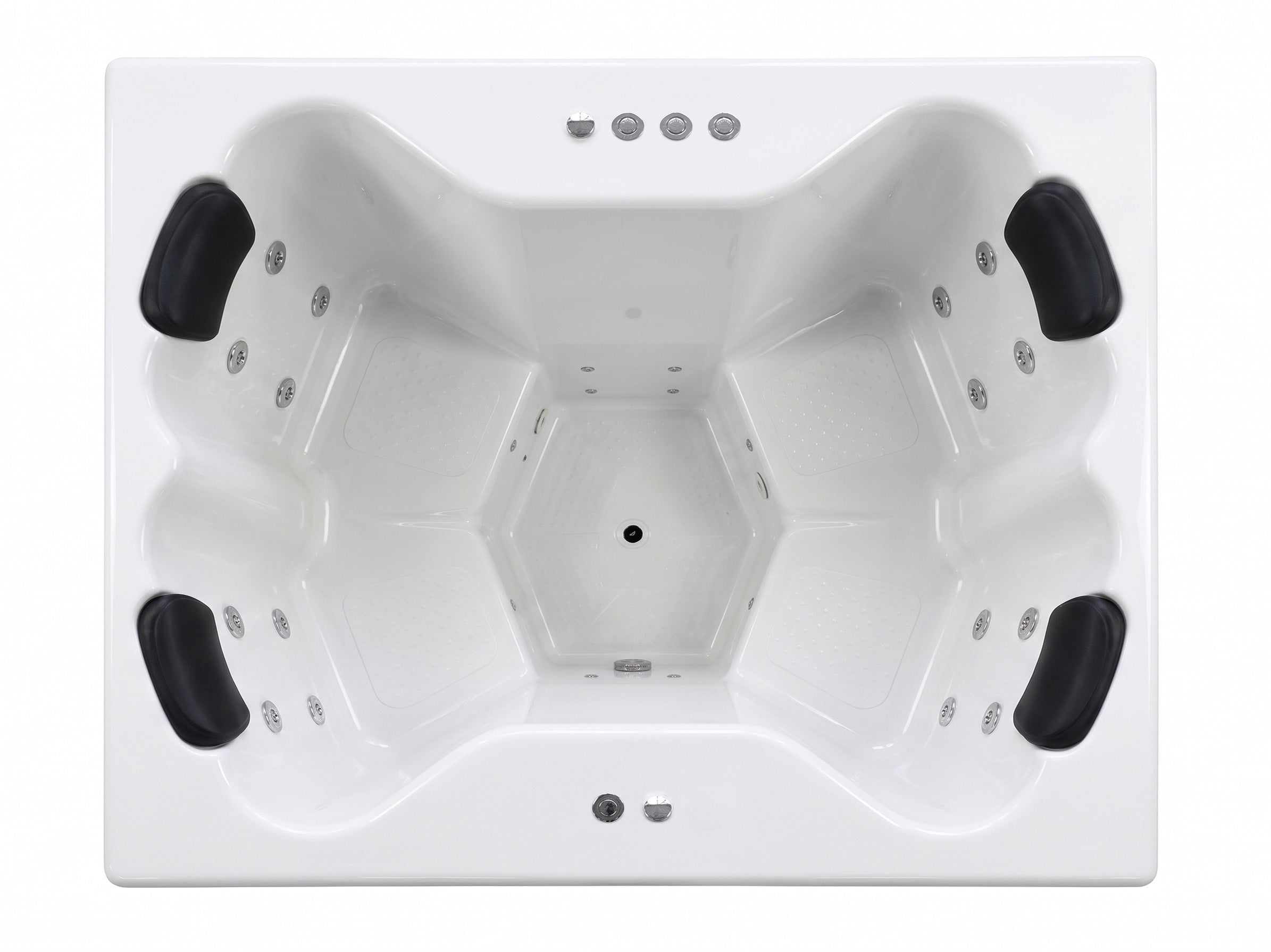 Compact Quattro S Wood-Fired Hot Tub 3-4 Person | Customisable Compact Fibreglass Square Spa