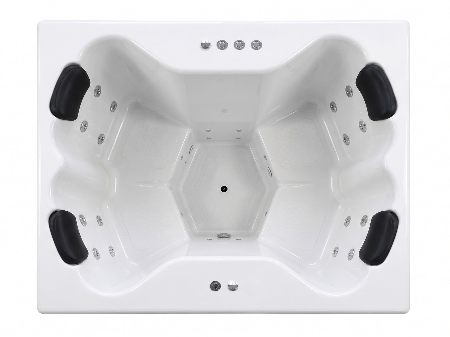 Compact Quattro S Wood-Fired Hot Tub 3-4 Person | Customisable Compact Fibreglass Square Spa