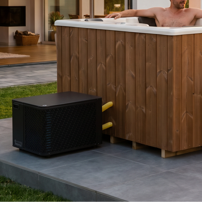 Compact Quattro S Wood-Fired Hot Tub 3-4 Person | Customisable Compact Fibreglass Square Spa