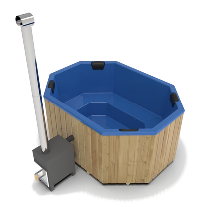 Octa Wood-Fired Fibreglass Hot Tub 8-9 Person | Customisable | Wood-fired or Electric
