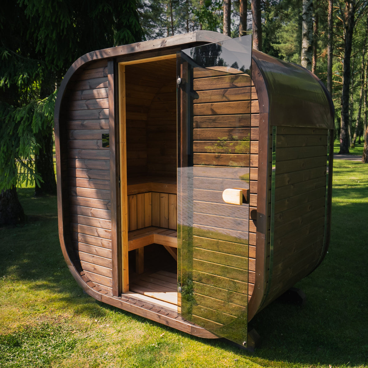 Celsium Wellness Mini Sauna | 2 Person Outdoor Traditional Sauna