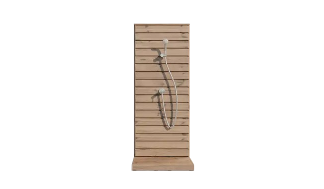 Sleek Thermowood Outdoor Garden Shower