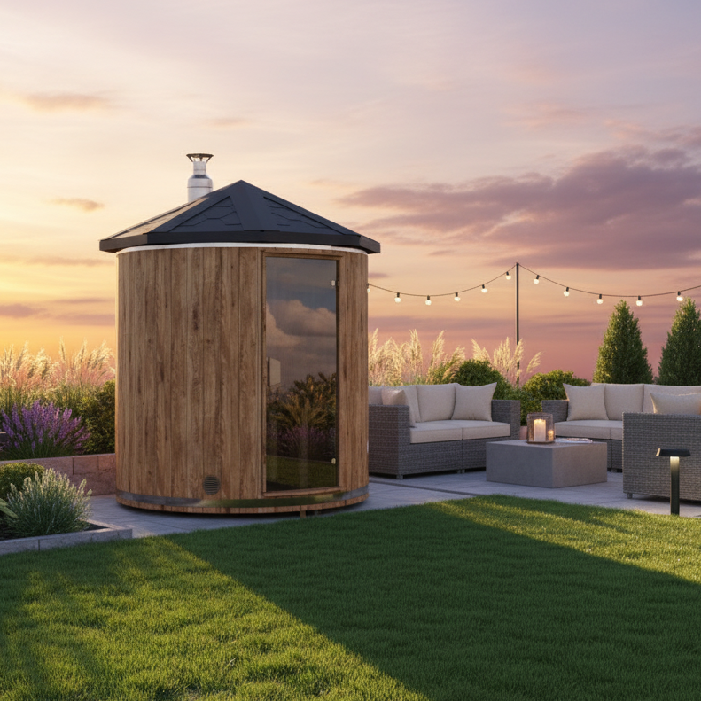 Baltresto Vertical 1 - 2 Person Outdoor Sauna