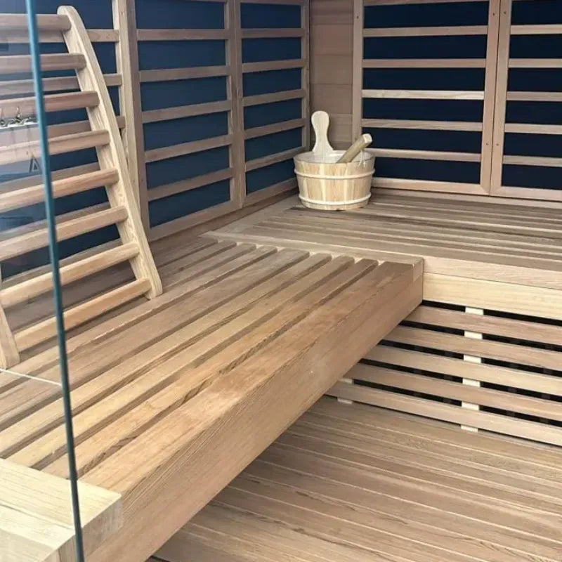 Jaquar Artize Bio Stove and Infrared Sauna 6 Person Interior View