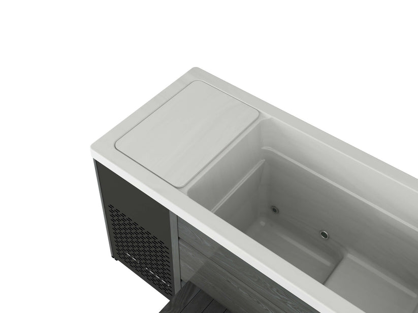 H20 Chillax Ice Bath & Chill Tub Cold Plunge Lid On