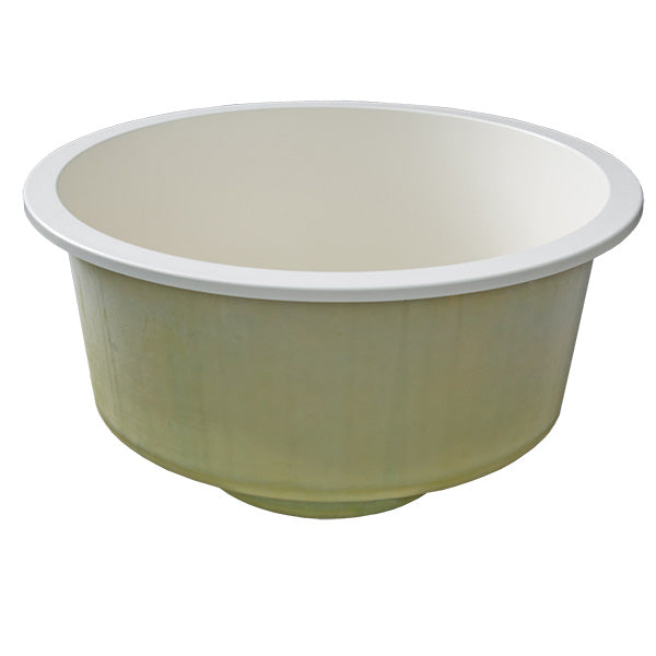 Round Hot Tub Fibreglass Liner | Built in, Decking Hot Tub 4 Person 1.8m | Wood Fired or Electric Heater