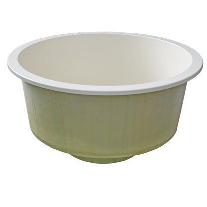 Round Hot Tub Fibreglass Liner | Built in, Decking Hot Tub 4 Person 1.8m | Wood Fired or Electric Heater