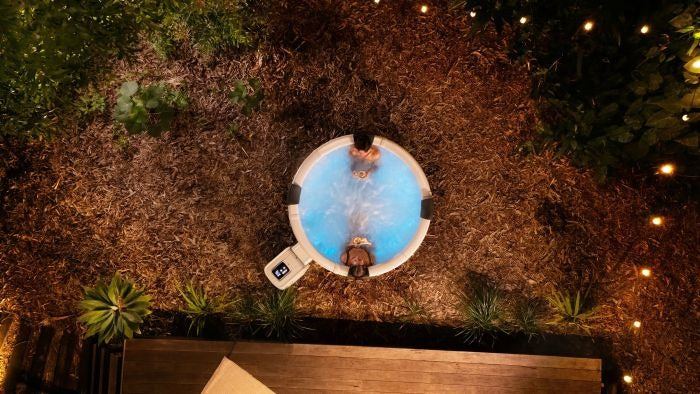 MSpa Denver Carbon Grey 6 Person Portable Modular Hot Tub, WiFi Controlled 13A Plug & Play