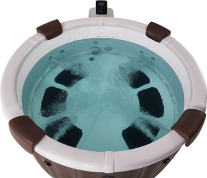 MSpa Rova 6 Person Portable Circular Modular Hot Tub, WiFi Controlled 13A Plug & Play