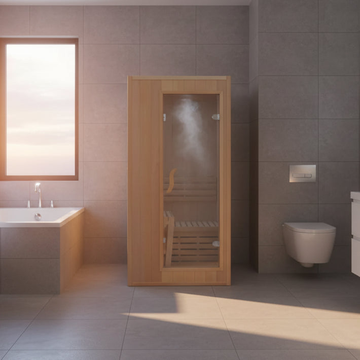 Tidal Wave Mono Indoor Plug and Play 1 Person Traditional Sauna