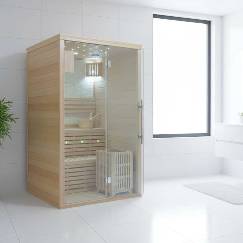 Tidal Wave Mono 1 | 2 Tier Indoor 2 Person Traditional Sauna