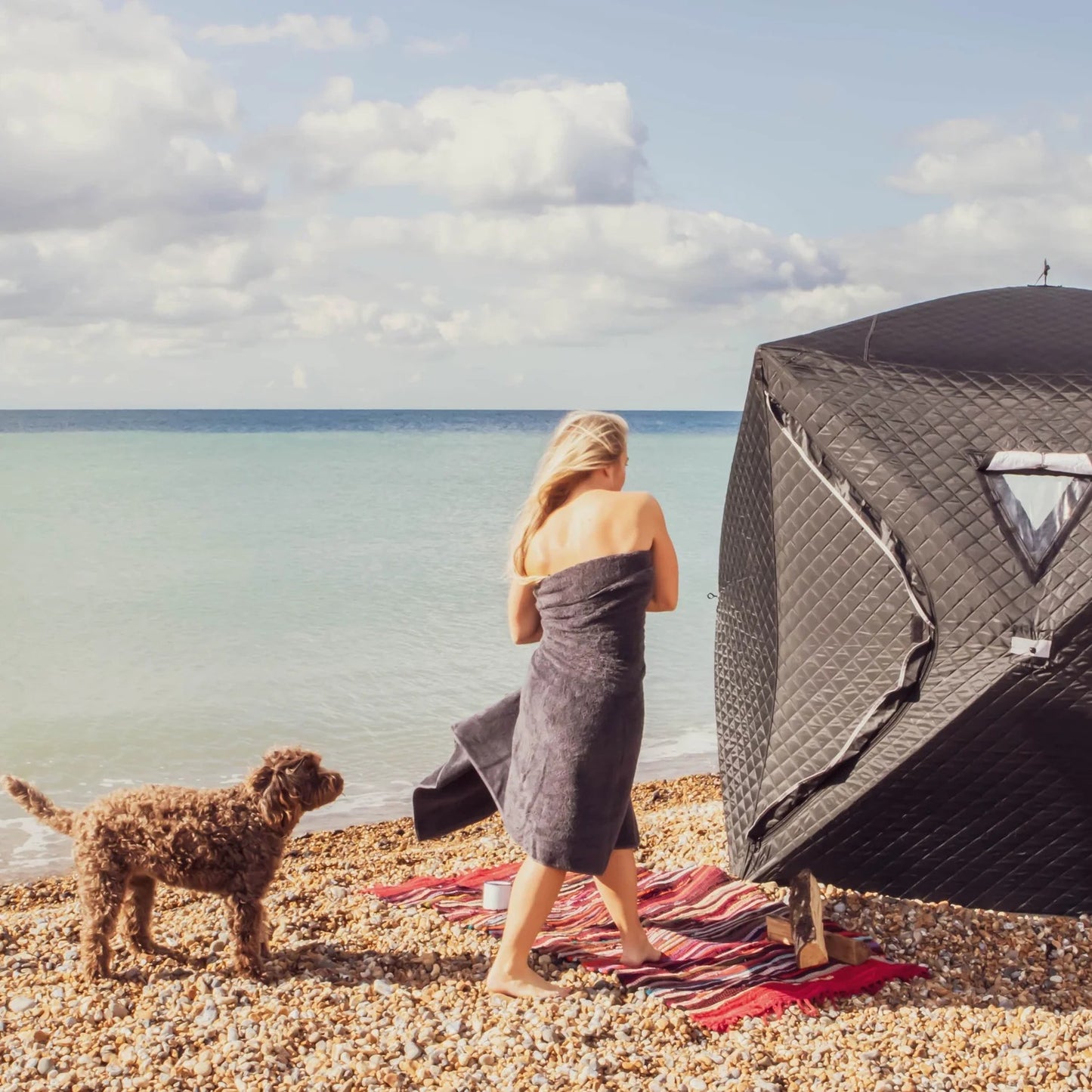 Portable Sauna Tent with Wood Stove | Outdoor Steam Sauna Bundle